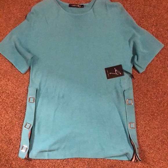 Women’s Gabby Isabella Blue Shirt XS NWT - Picture 1 of 4